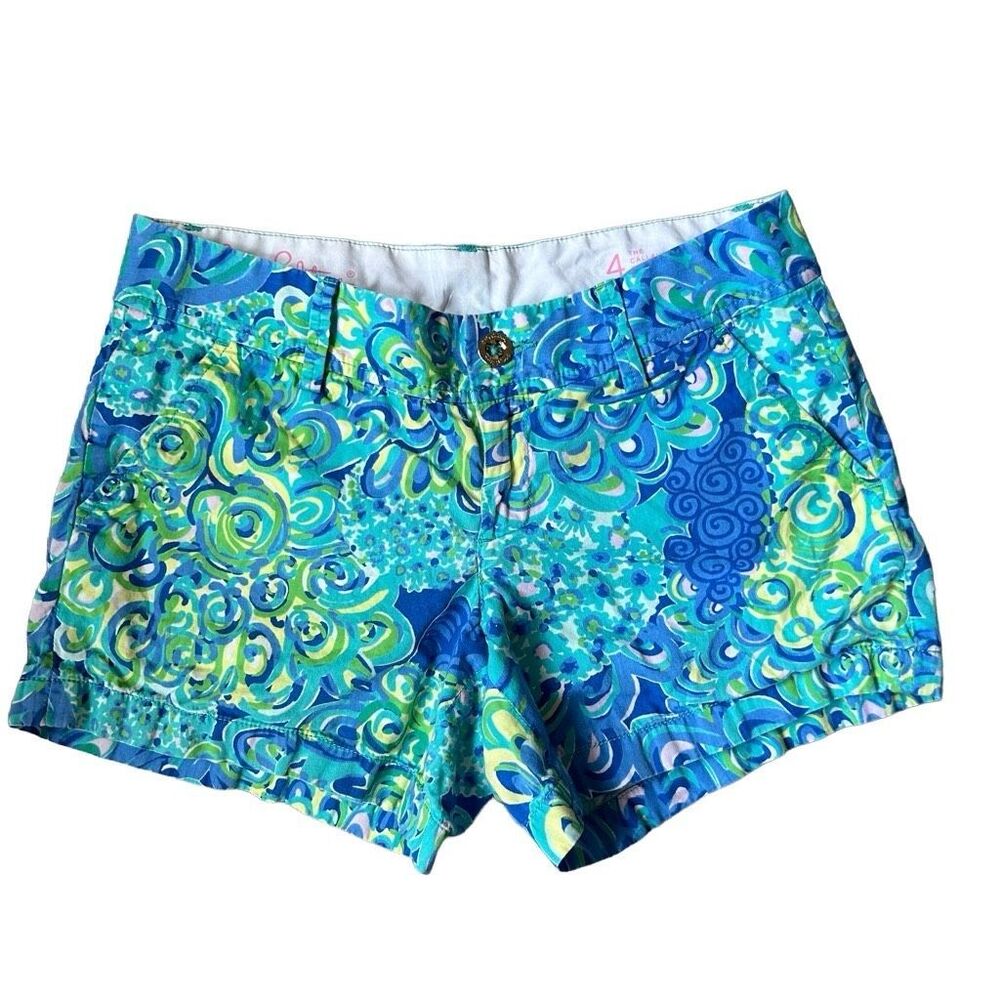 Lilly Pulitzer Callahan Shorts blue and green